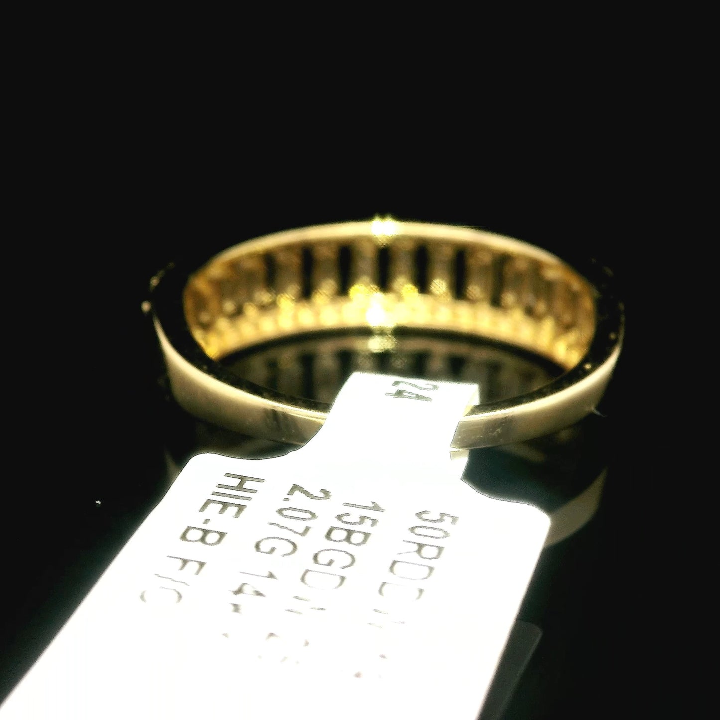 Baguette Diamond Yellow Gold Band