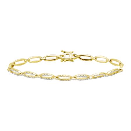 14K Yellow Gold Diamond Bracelet