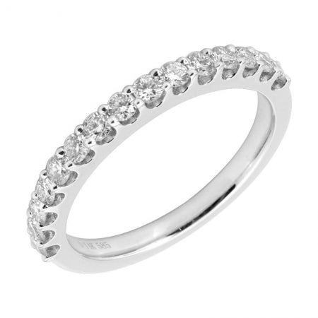 14K White Gold Diamond Ring — Size 6.5