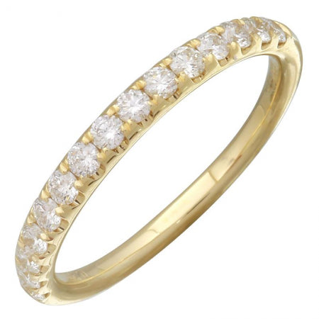 14K Yellow Gold Diamond Ring — Size 6.5