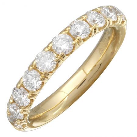 14K Yellow Gold Diamond Ring — Size 6.5