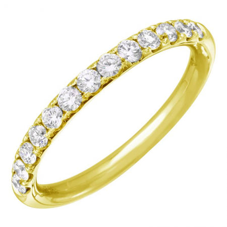 14K Yellow Gold Diamond Ring — Size 6.5