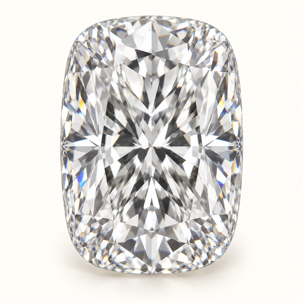 Representative Elongated Cushion diamond illustration; not a photograph of the actual stone