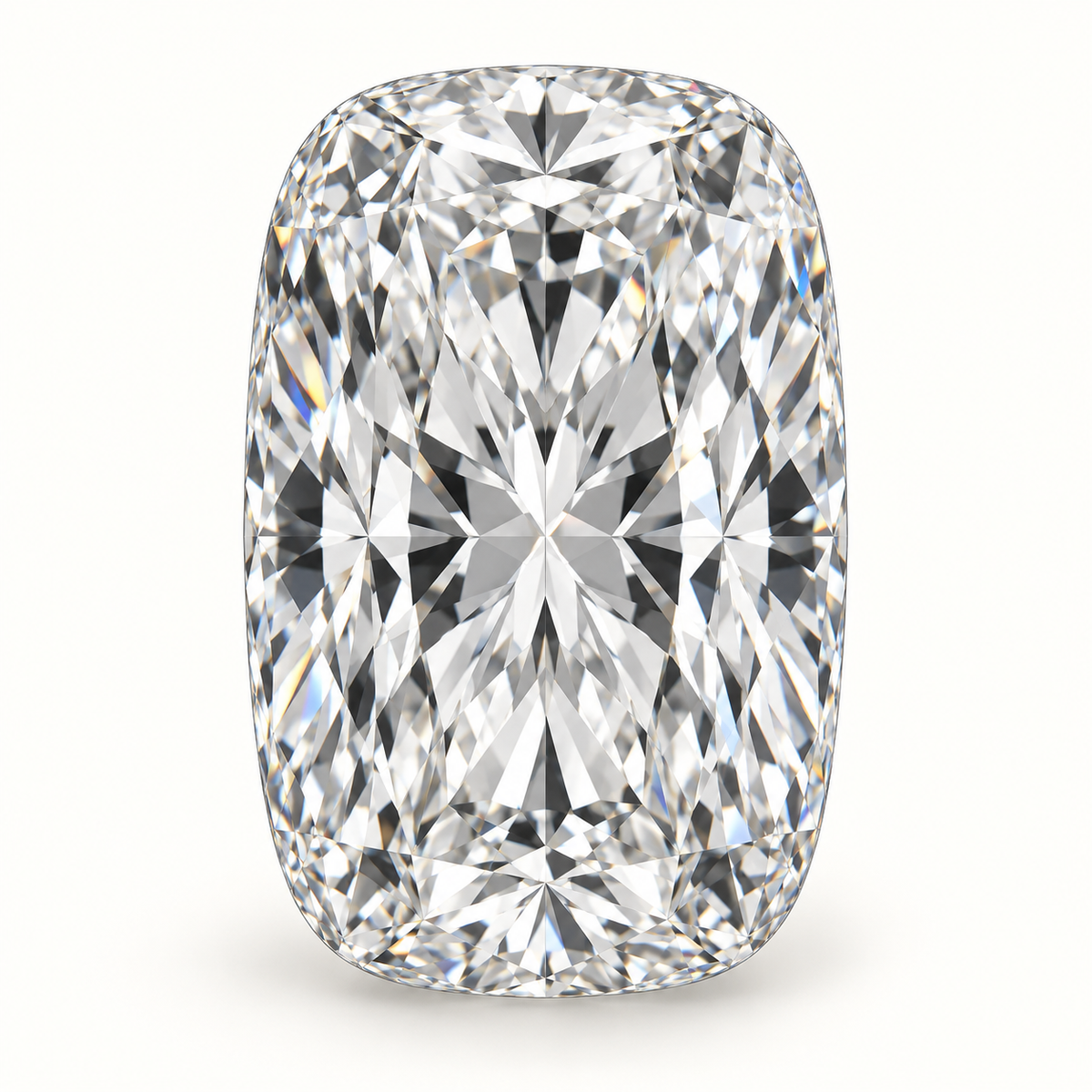 Representative Elongated Cushion diamond illustration; not a photograph of the actual stone